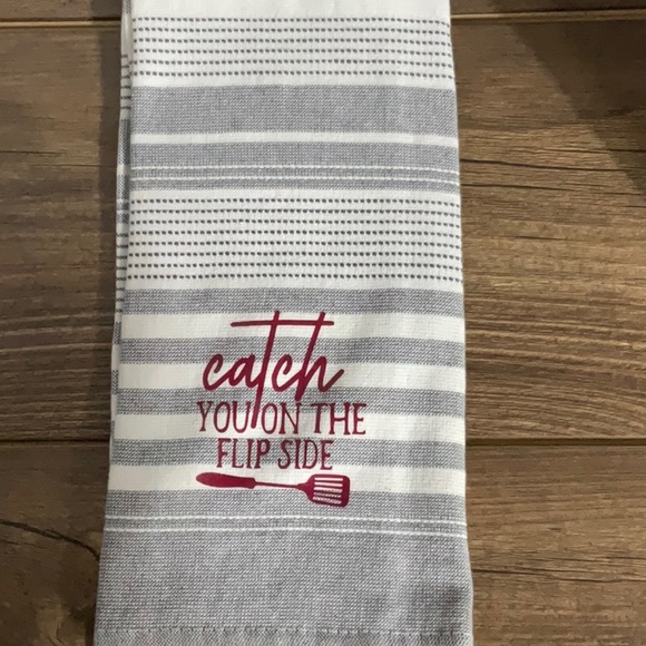 Catch you on the flip side kitchen hand towel - Picture 2 of 2